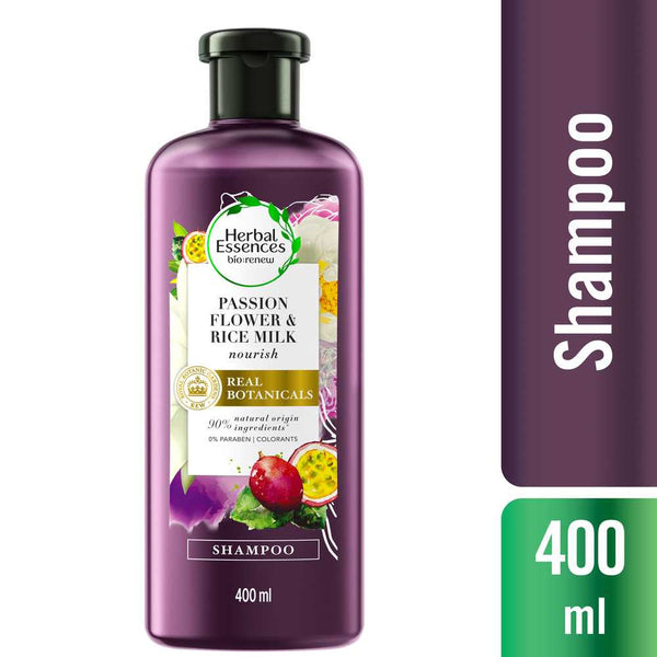 Herbal Essences Bio Renew Passion Flower & Rice Milk Shampoo - 400ml - Sulphate & Paraben Free 400Ml / 13.52Fl Oz